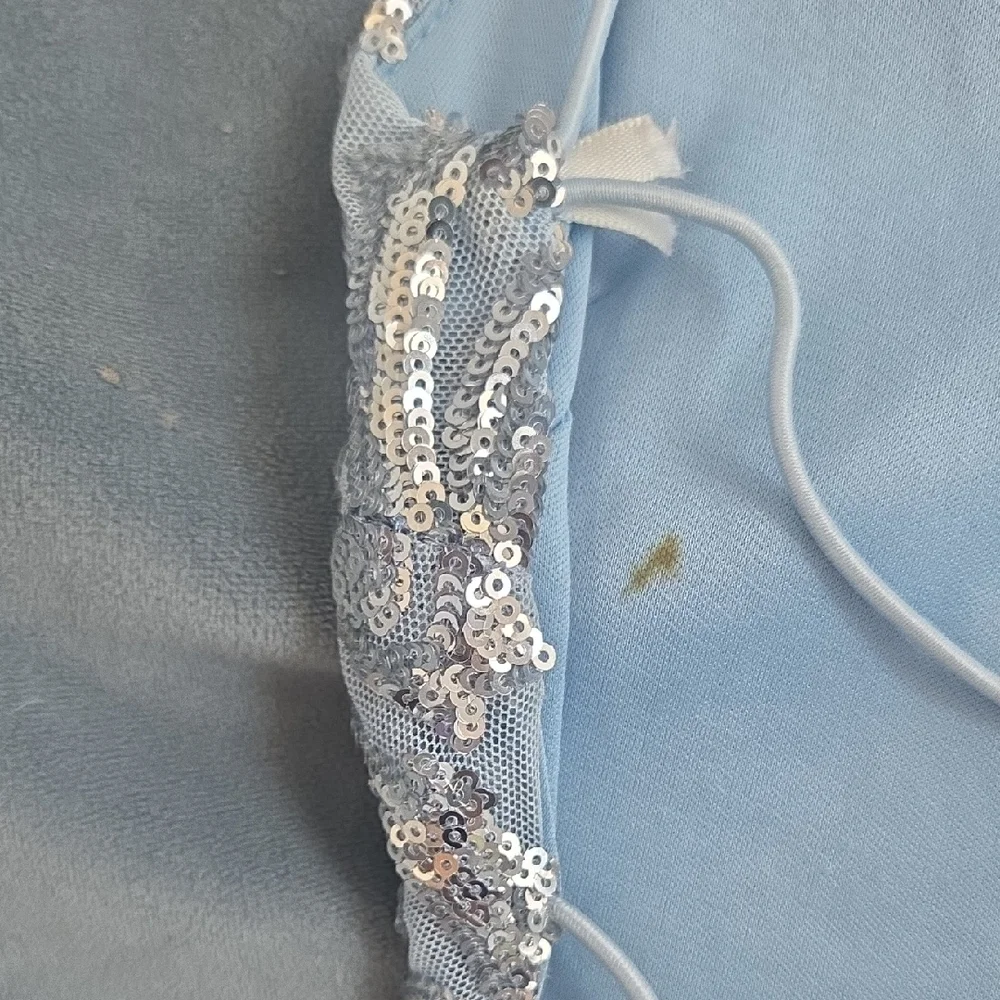 Windsor Light Blue Strapless Sequin Cocktail Dress - Picture 6 of 6